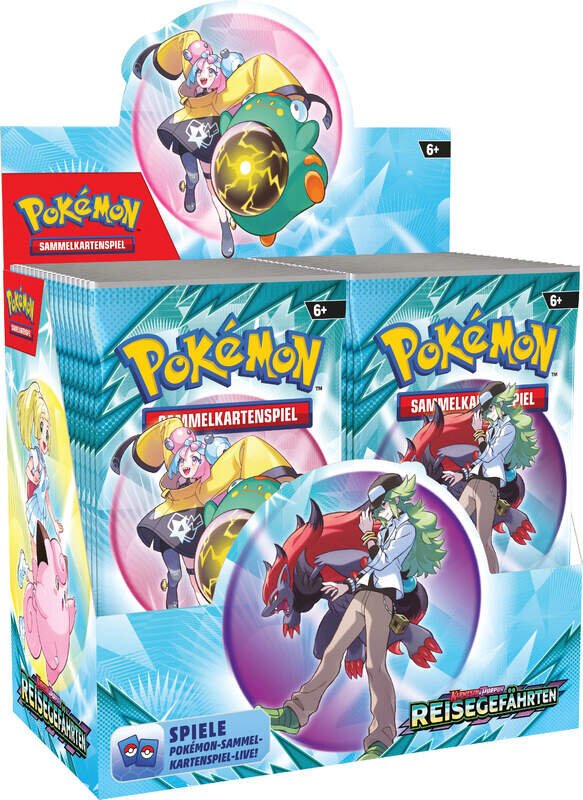 Pokemon Karmesin und Purpur Reisegefährten Booster Display mit 36 Packs deutsch offizielles Pokemon Sammelkartenspiel TC