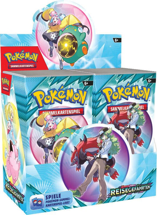 Pokemon Karmesin und Purpur Reisegefährten Booster Display mit 36 Packs deutsch offizielles Pokemon Sammelkartenspiel TC